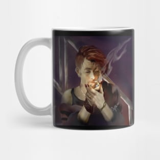 Crowley Smoking In The Stairwell Mug